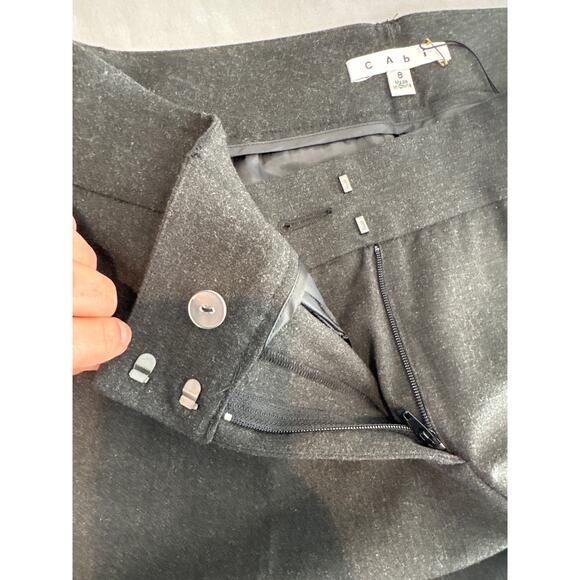 CAbi Dark Grey Dress Pants Women's Size 8 - Picture 4 of 9